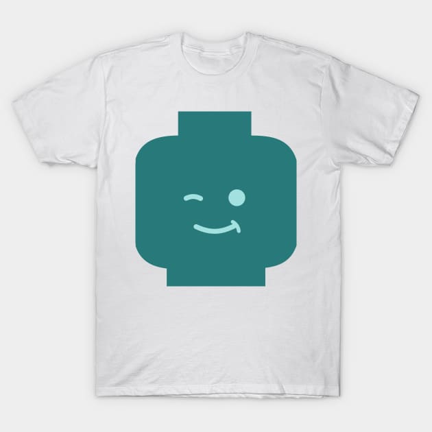 Minifig Winking Head T-Shirt by ChilleeW